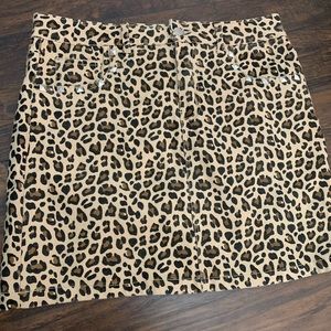 Cheetah Print Skirt